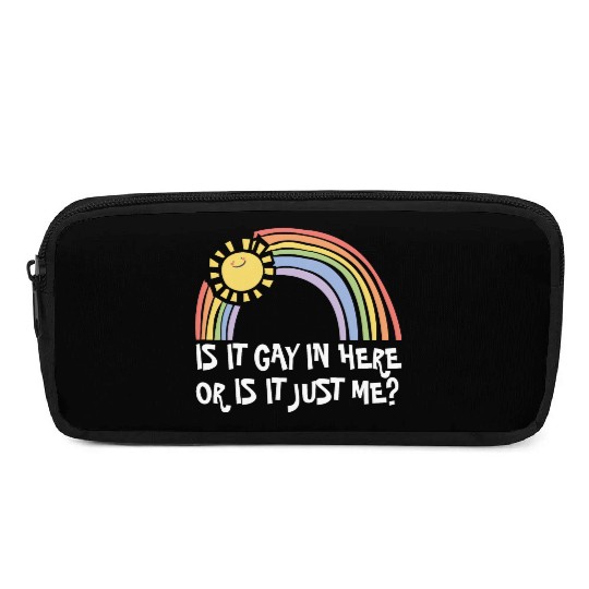 LGBTQ Trans Gay Pride Is It Gay Here Proud Ally Pencil Cases