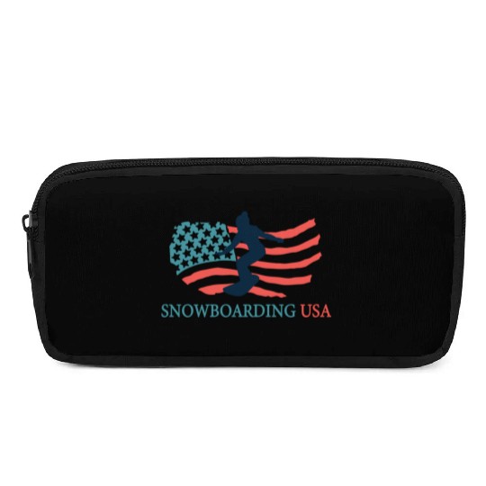 Snowboarding Player Snowboarding Usa Team Coach Pencil Cases