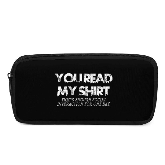 Social Interaction Graphic Novelty Sarcastic DARK Pencil Cases