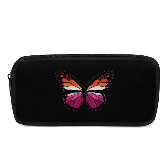 Lesbian Monarch Butterfly Sticker Pencil Cases