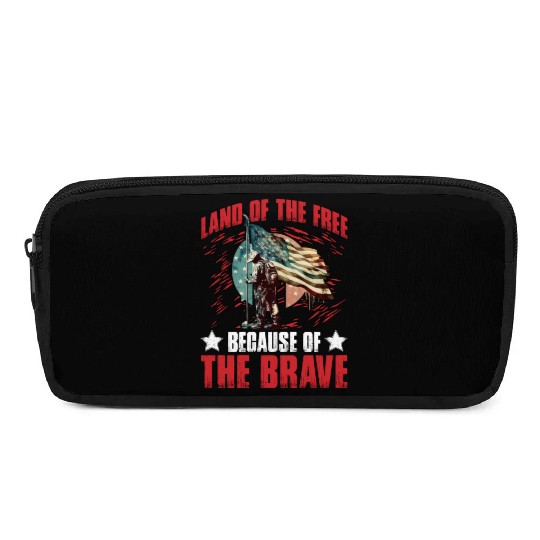 Land of the free because of the Brave Pencil Cases