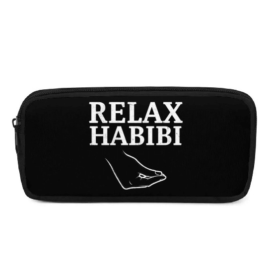 Relax Habibi Funny Inspirational Arabic Word Pencil Cases