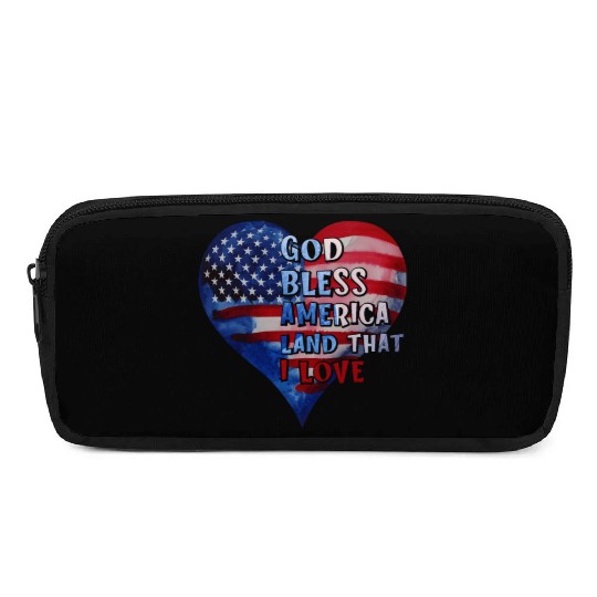 God bless America Land that I love Pencil Cases