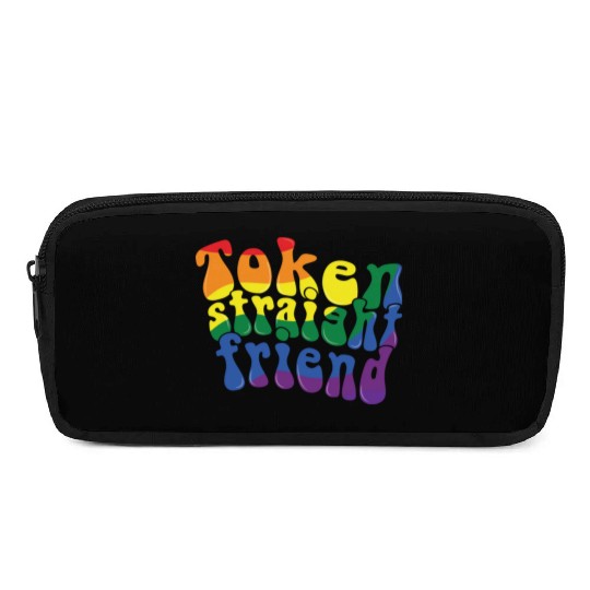 Token Straight Friend LGBTQ Proud Ally Gay Pride Pencil Cases