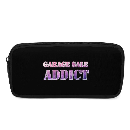 Garage Sale Addict pink purple watercolor Pencil Cases