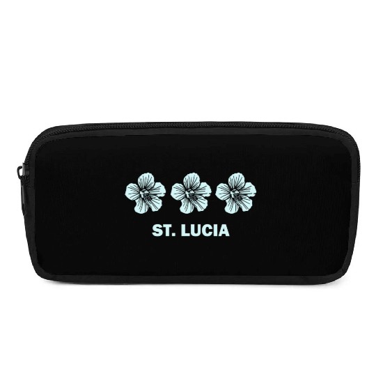 St Lucia Tropical Hibiscus Flower Pencil Cases