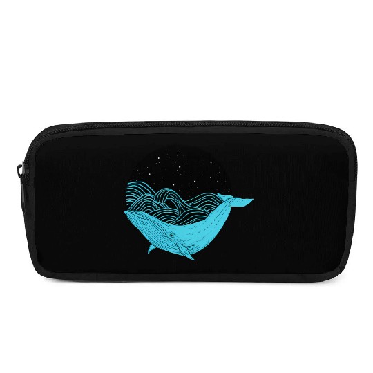 Humpback Whale Midnight Space Whale Pencil Cases