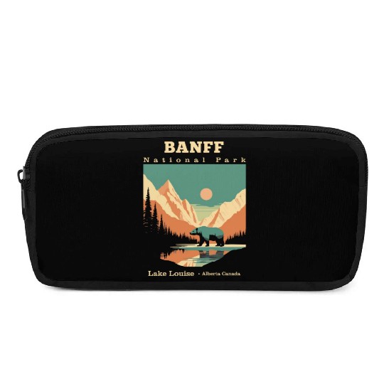 Vintage Retro Canadian Banff National Park Pencil Cases