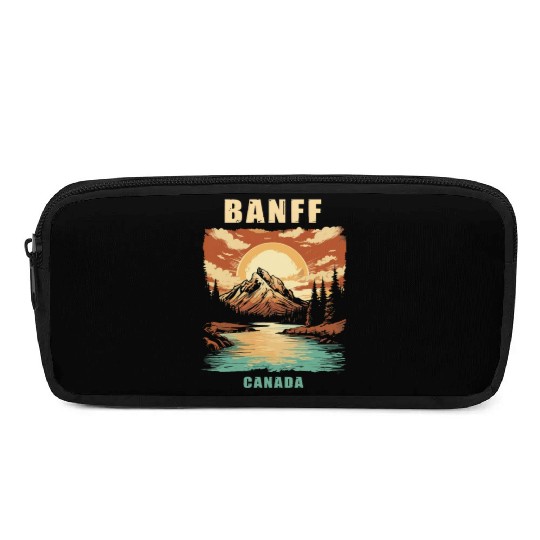 Vintage Retro Canadian Banff National Park Pencil Cases