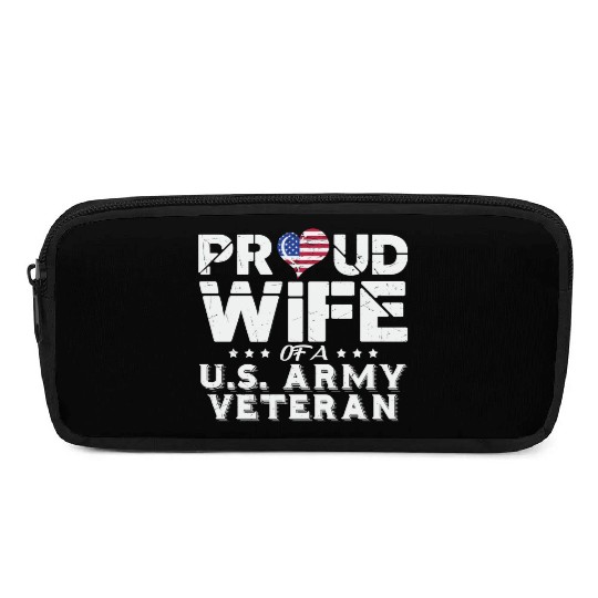 Proud Wife Of A Us Veteran Army Pencil Cases