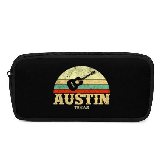 Austin Texas Guitar Lone Star State Pencil Cases