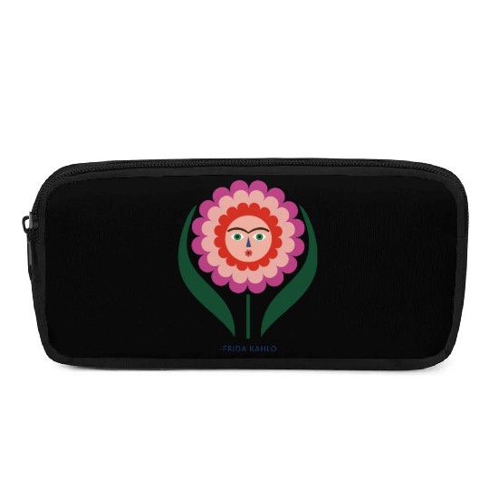Frida Kahlo Colorful Flower Feminist Mexican Pencil Cases