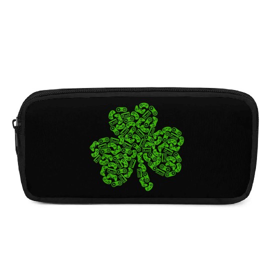 Gamer Game Shamrock St Patric Day Irish Pencil Cases