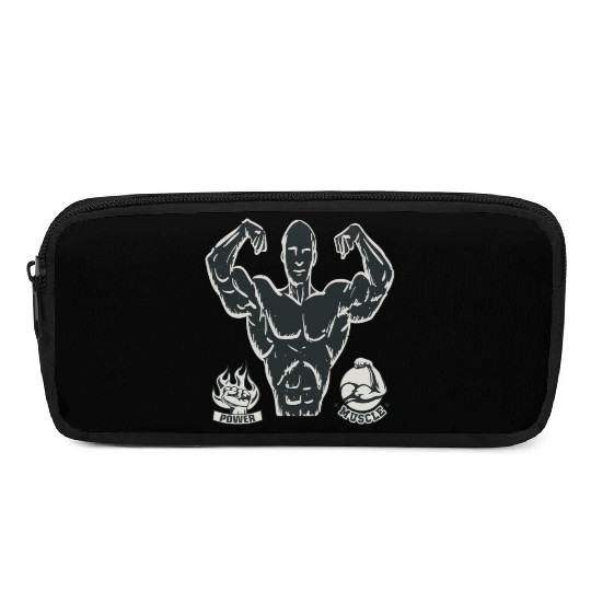 workout and gym power Pencil Cases for athletic men