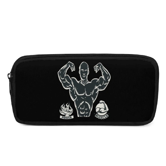 workout and gym power Pencil Cases for athletic men
