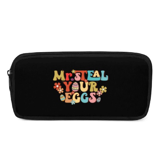 Mr Steal Your Eggs Groovy Easter Day Easter Egg Pencil Cases