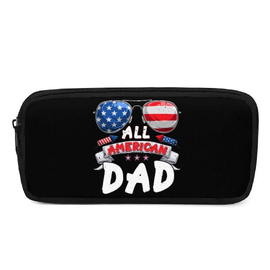 All American Dad US Patriots Fathers America Party Pencil Cases