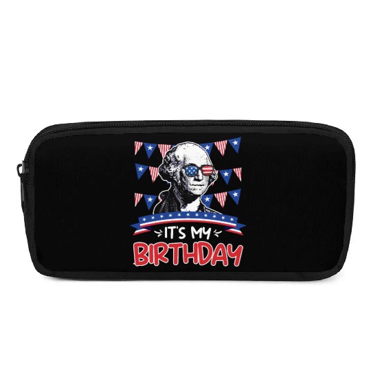 Its my Birthday Independence Day George Washington Pencil Cases