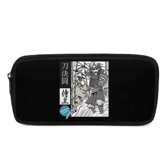 Aesthetic samurais master Comic Strip style Pencil Cases