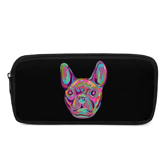 French Bulldog Frenchie head Pop art style Pencil Cases