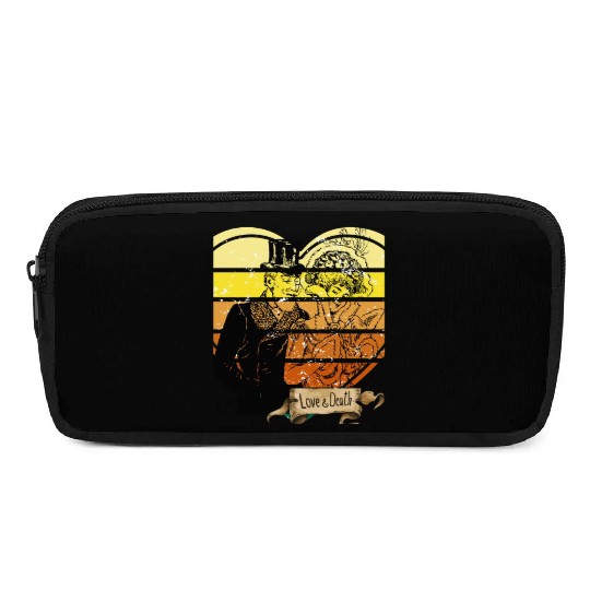 love or death vintage Pencil Cases design