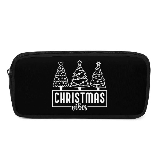 Christmas Vibes - Christmas Tree - Merry Christmas Pencil Cases