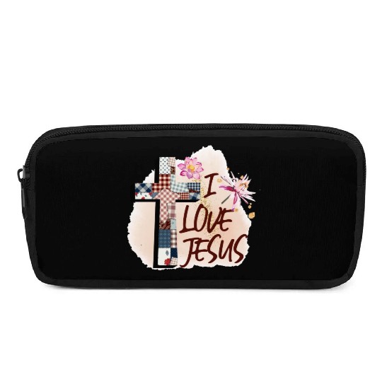 I Love Jesus Pencil Cases