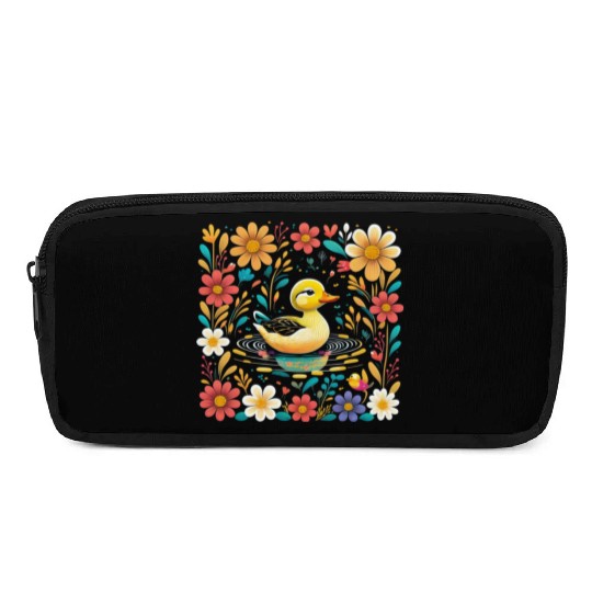 Joyful Duck Pond Pencil Cases