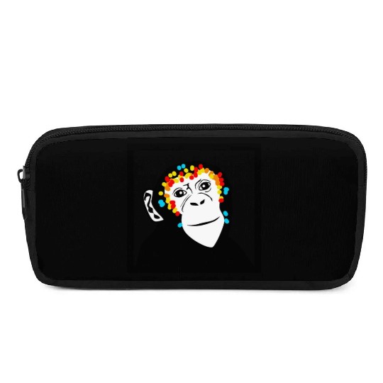 Monkey Face Monkey Monkey Pencil Cases