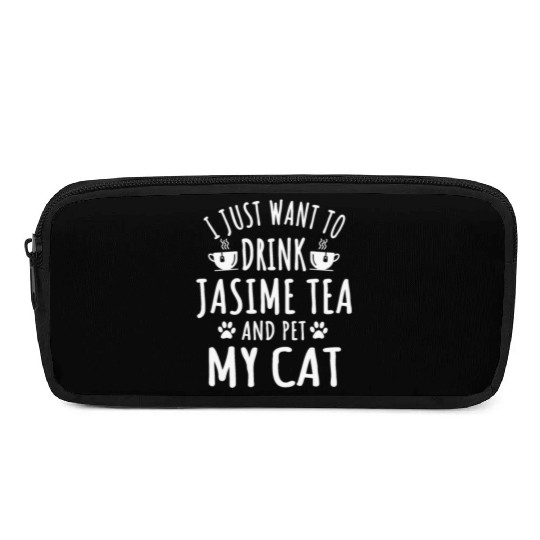 Jasmine Tea And Cat Outfit Cats Owner Pencil Cases