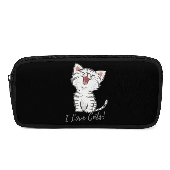 I LOVE CAT Pencil Cases