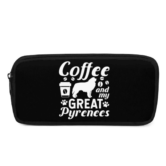 Coffee And My Great Pyrenees Pencil Cases