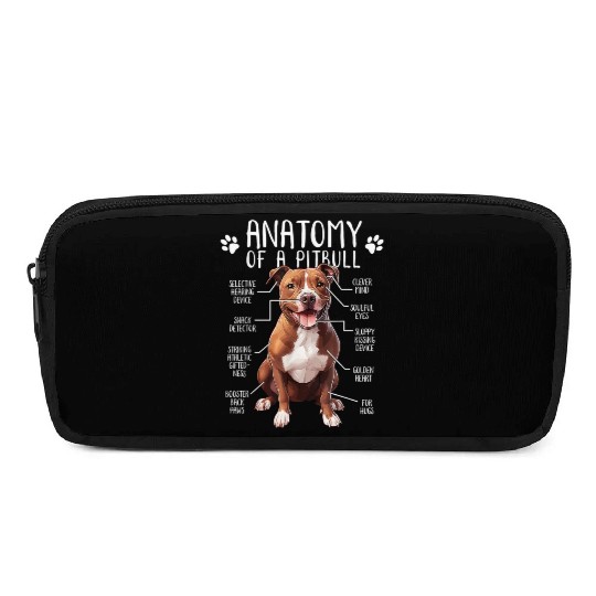 Anatomy Pitbull Dog Cute Pittie Lover PitBul Pencil Cases