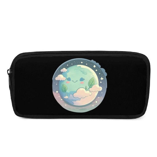 Earth Happy Cute Space Science Planet Environment Pencil Cases