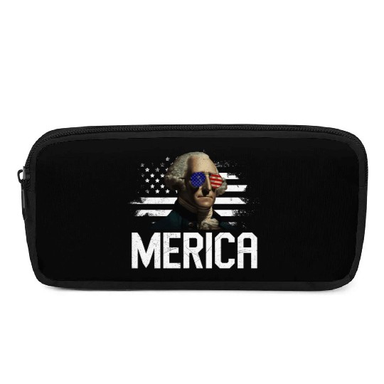 Merica George Washington Independence Day Pencil Cases