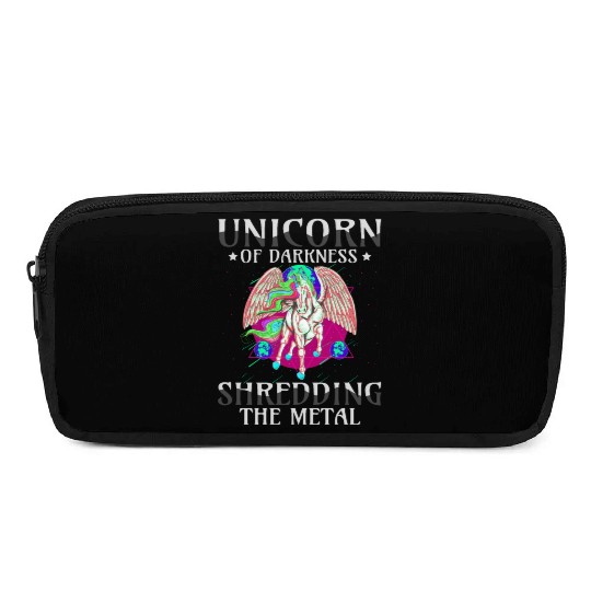 Goth Rock Satan Girl Woman Festivals Death Metal Pencil Cases