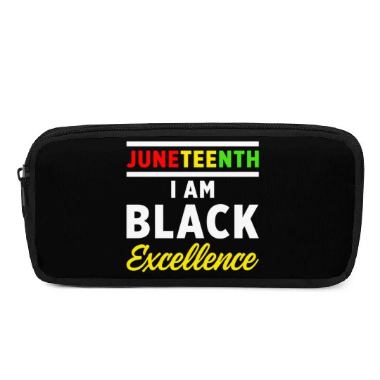 Juneteenth Excellence Black African American Flag Pencil Cases