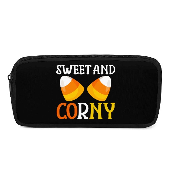 Halloween Design Candy Corn Sweet And Corny Pencil Cases