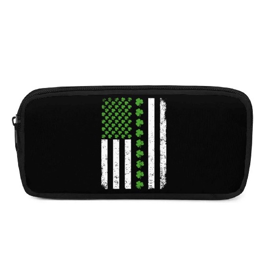 Retro Irish American Flag Distressed Flag St. Patr Pencil Cases