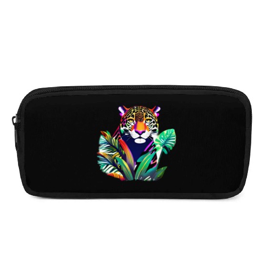Jaguar in the Tropics Pencil Cases