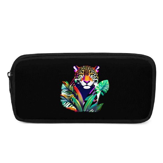 Jaguar in the Tropics Pencil Cases