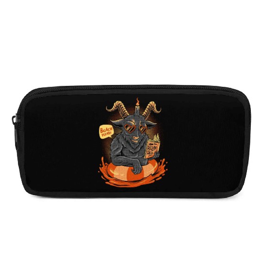 Relax in Hell - Beach Please Devil Pencil Cases