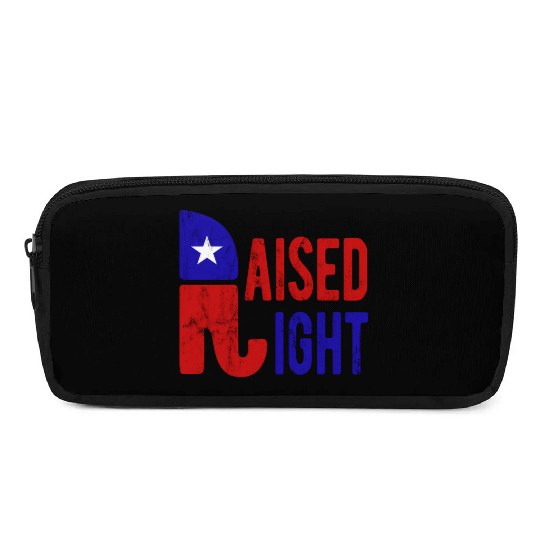 Raised Right Proud Republican Elephant Logo Usa Pencil Cases