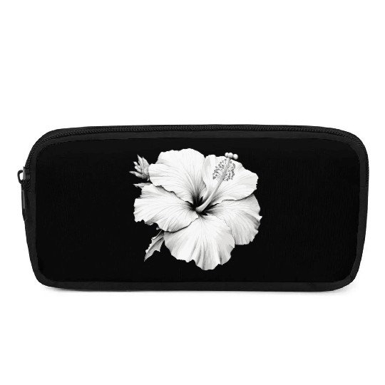 Hibiscus Flower Sketch Pencil Cases