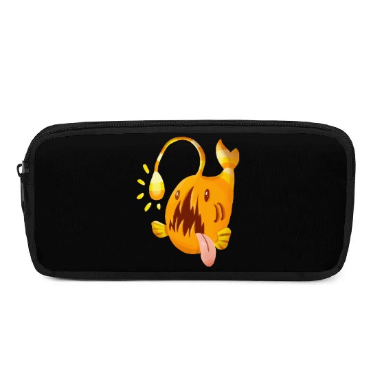 The Orange Candy Corn Angler Fish Pencil Cases