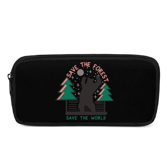 Climate Change Save The Forest Pencil Cases