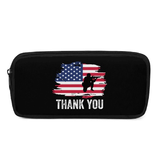 Thank You Us Flag Memorial Day Pencil Cases