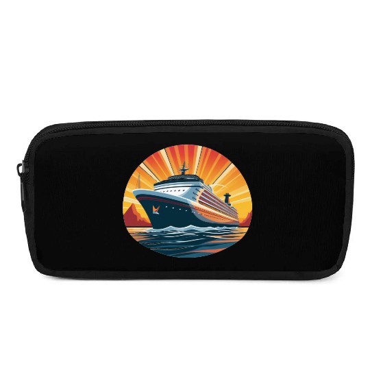 Cruise Ship Family Vacation, cruise, travel Pencil Cases