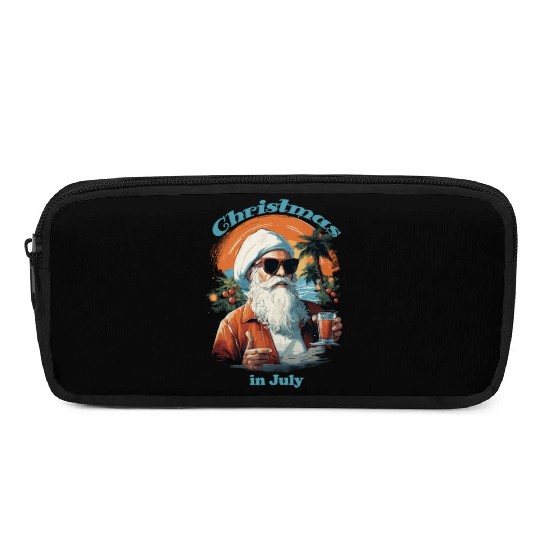 Beachside Santa | "Christmas in July" Festive Pencil Cases