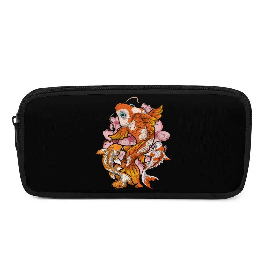Cherry Blossom Nishikigoi Gift Sakura Koi Carp Pencil Cases
